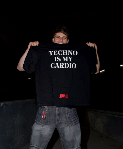 TECHNO IS MY CARDIO - BLACK REFLECTIVE