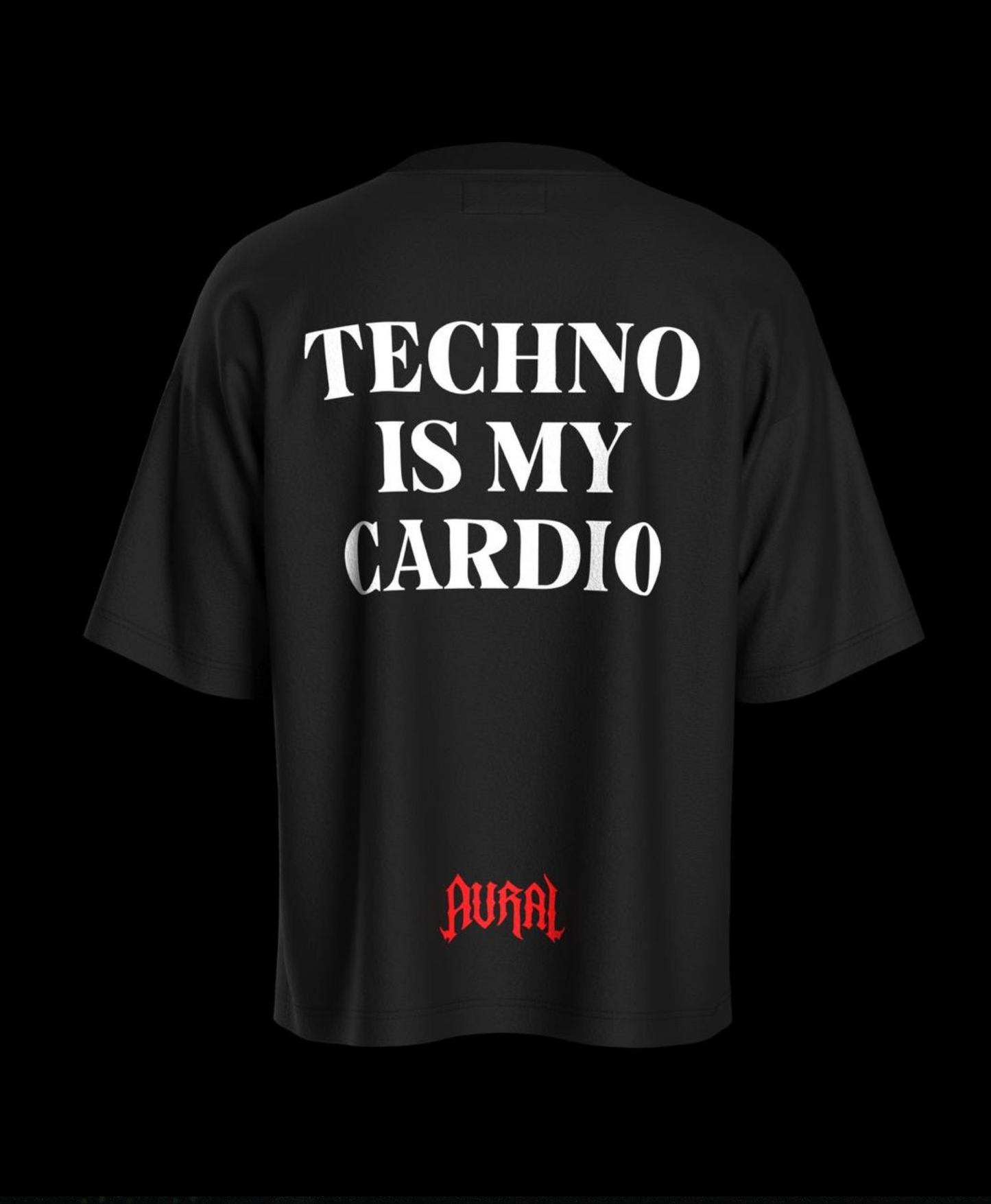 TECHNO IS MY CARDIO - BLACK REFLECTIVE
